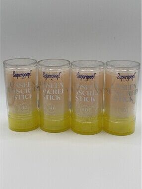 Lot of 4 Supergoop! Unseen Sunscreen Stick SPF 40 0.70 oz Exp 06/2027